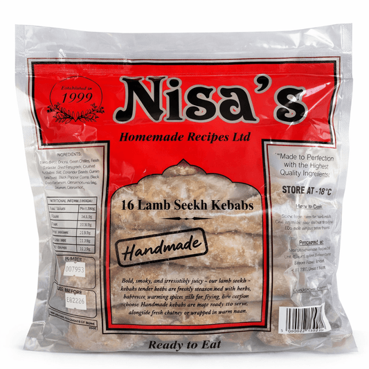 Nisas 16 Meat Seekh Kebab Lamb - Onlinemeatshop.com