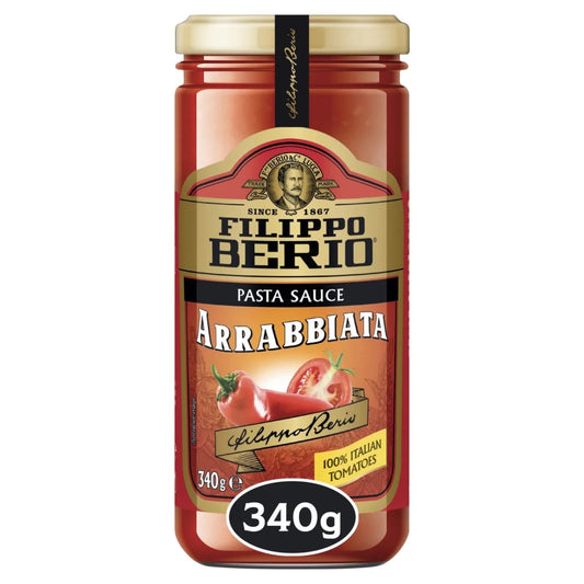 Filippo Berio Arrabbiata Pasta Sauce 340G - Onlinemeatshop.com