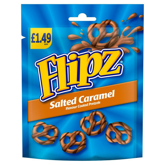 Flipz Salted Caramel Flavour Coated Pretzel 80g - Onlinemeatshop.com