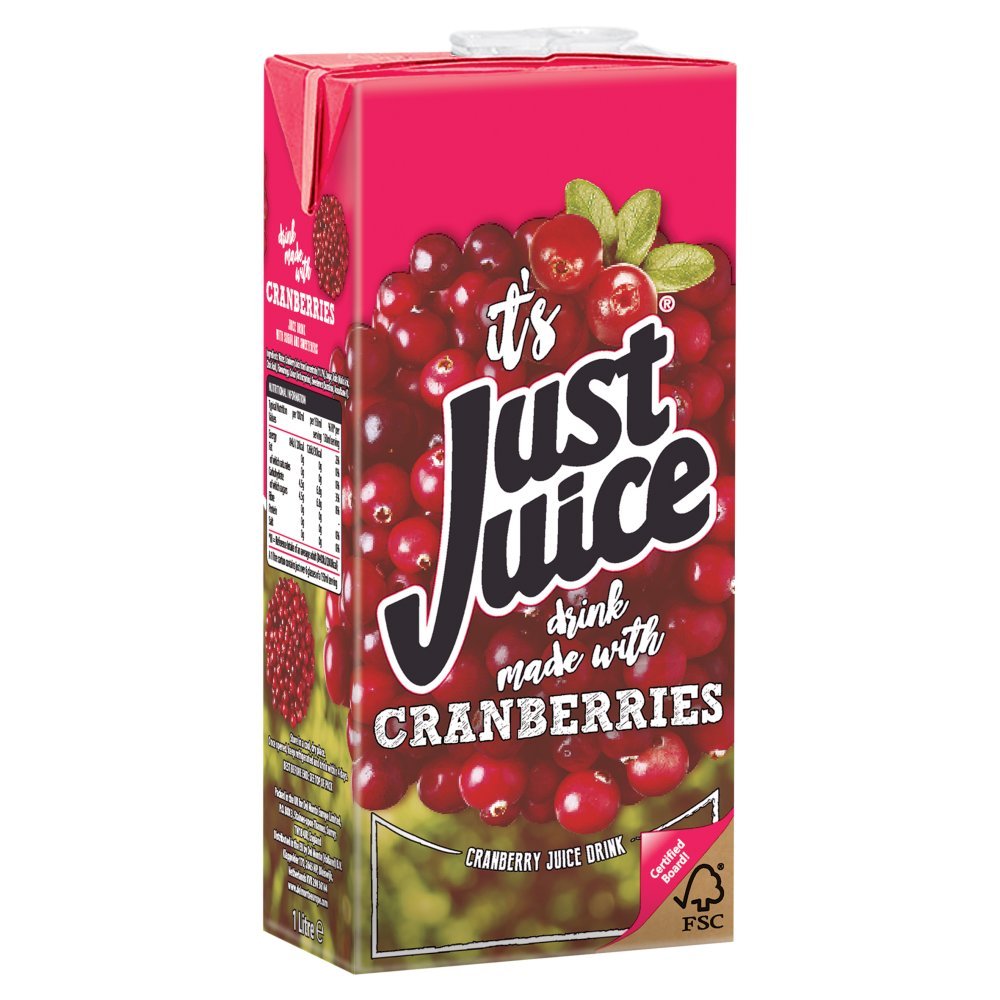 Just Juice Cranberries Juice Drink 1L - Onlinemeatshop.com