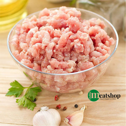Fresh Halal British Chicken Thigh Mince - Onlinemeatshop.com
