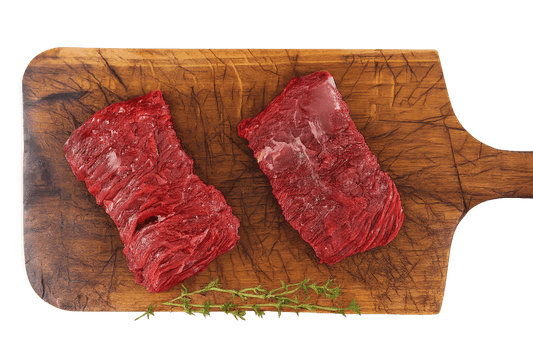 Fresh Halal Grass Fed British Beef Lean Bavette - Steak - (200 - 225G x 2) - Onlinemeatshop.com