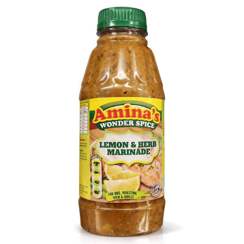 Amina’s Lemon Herb Marinade 500ml - Onlinemeatshop.com
