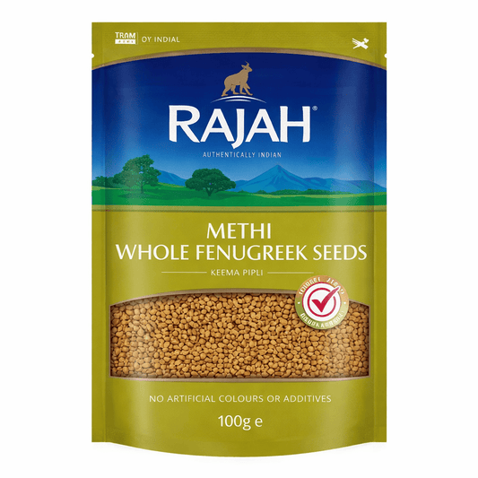 Rajah Whole Methi Seeds Fenugreek 100g - Onlinemeatshop.com