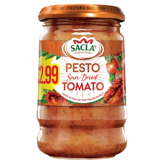 Sacla' Pesto Sun - Dried Tomato 190g - Onlinemeatshop.com