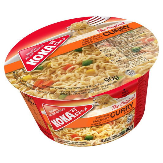 Koka Curry Flavour Oriental Instant Noodles 90g - Onlinemeatshop.com