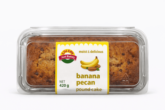 Crispy Just Baked Banana & Pecan Pound Cake - Onlinemeatshop.com