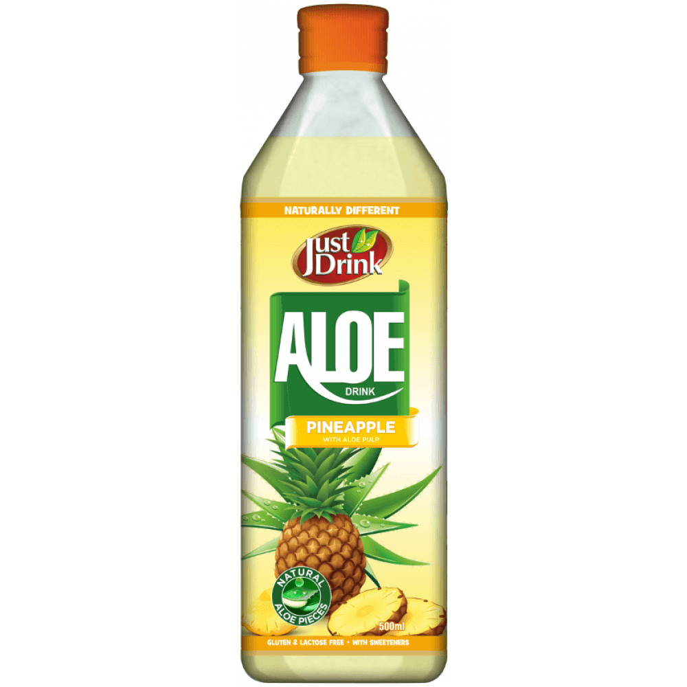 Just Drink Aloe Pineapple 500ml - Onlinemeatshop.com