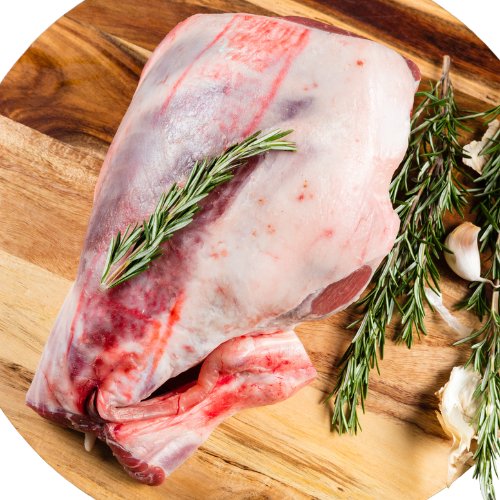 Fresh Halal British Bone-In Leg of Lamb, 1.5-1.8KG - Onlinemeatshop.com