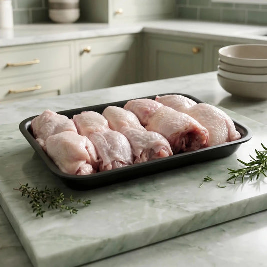 Fresh Halal British Boneless Leg Meat Skin-On - Red Tractor Approved - Onlinemeatshop.com