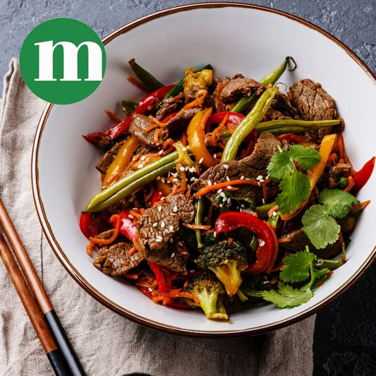 Szechuan Beef Stir Fry, British Beef Strips, Lean 500g - Onlinemeatshop.com