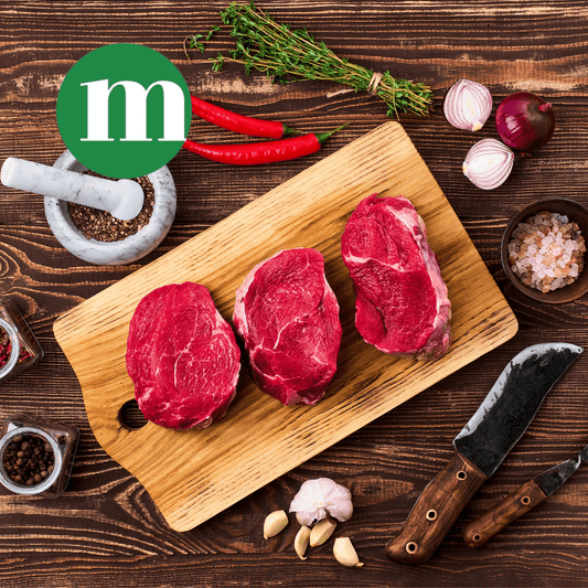 Fresh Halal Rolled Beef Tenderloin Fillet Center Steak 2x250g - Onlinemeatshop.com