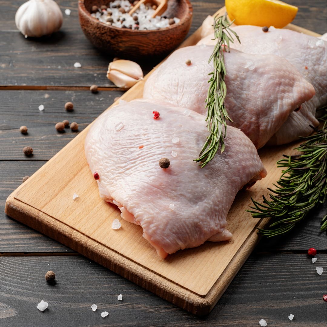 Fresh Halal Chicken Oyster Thigh Boneless With Skin - Onlinemeatshop.com