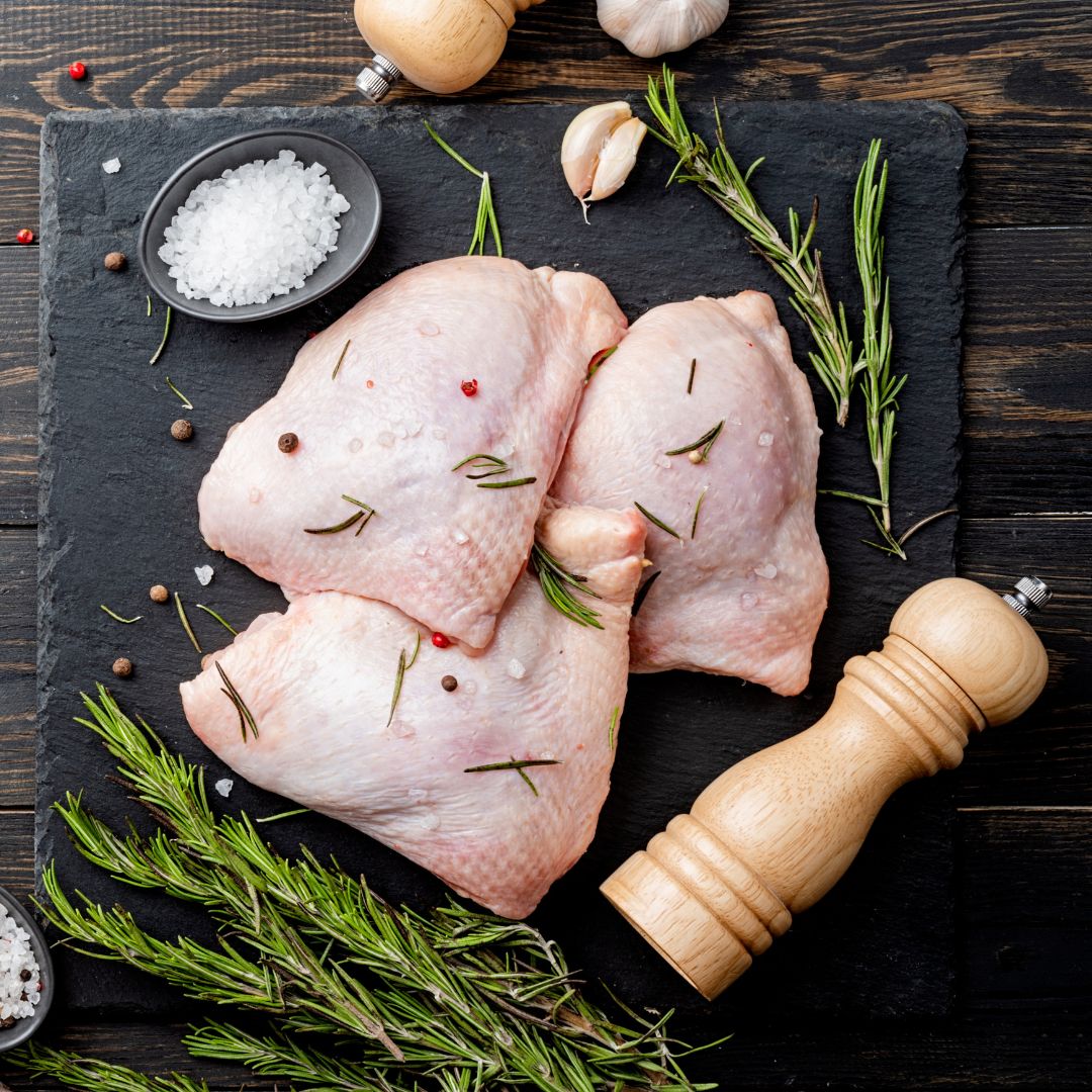 Halal British Chicken, Thigh Bone-In - Onlinemeatshop.com