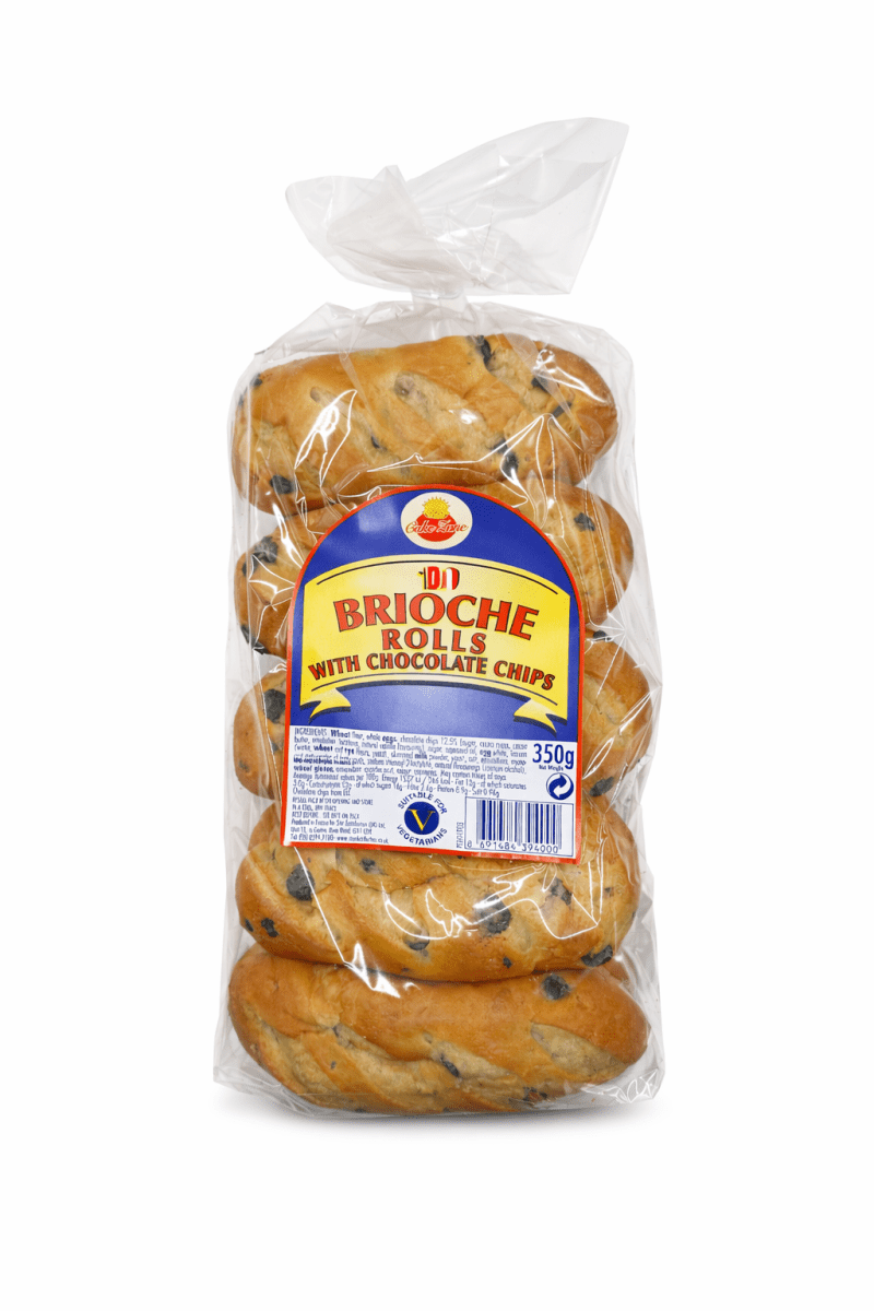 Cakezone 10 Brioche Rolls with Chocolate Chips - Onlinemeatshop.com