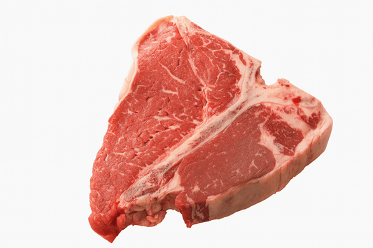 Fresh Halal Grass - fed Beef T - Bone Steak - Steak & Roast, Prime Britsh Beef - Onlinemeatshop.com