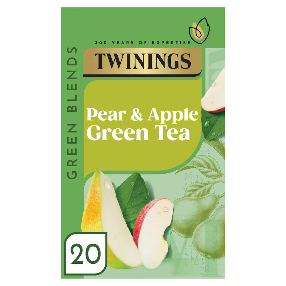 Twinings Pear & Apple Green Tea 20 Pack 40g
