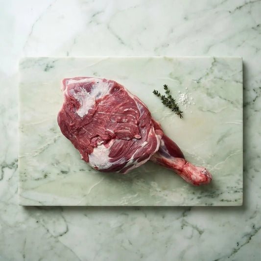 Fresh Halal British Young Goat Whole Shoulder - Red Tractor Approved - Onlinemeatshop.com