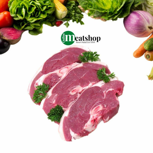 Fresh Halal British Lamb Chump Chop, Bone-in, Prime Cut - 500G - Onlinemeatshop.com