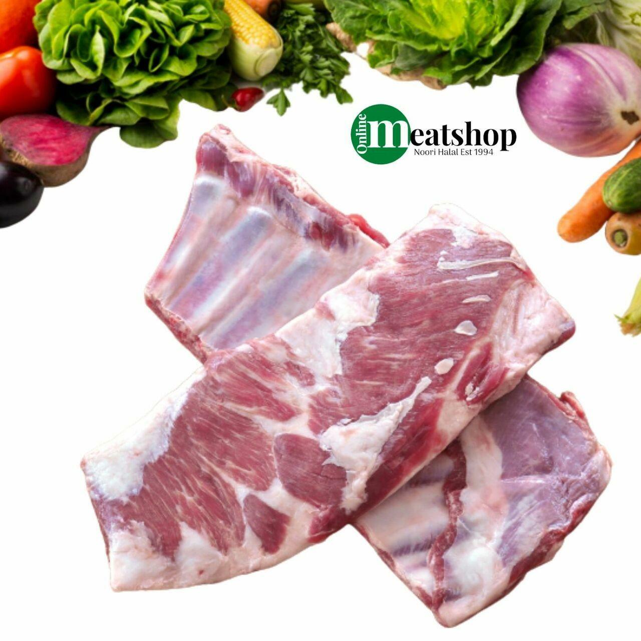 Fresh Halal Kid Goat Chest/Ribs - Onlinemeatshop.com
