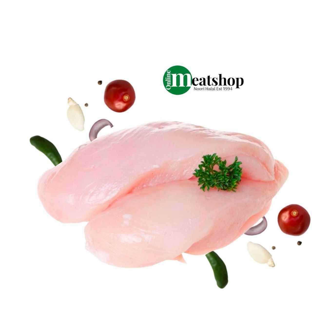Fresh British Chicken Breast, for Crispy Sesame Chicken, Diced - 500G