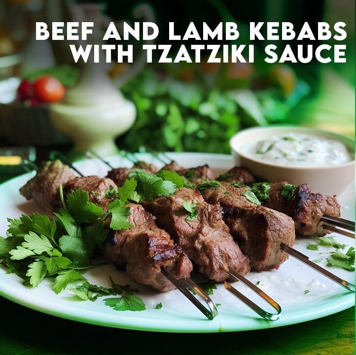 The Ultimate Beef & Lamb Kebabs with Tzatziki Sauce – A Dish to Impress! - Onlinemeatshop.com