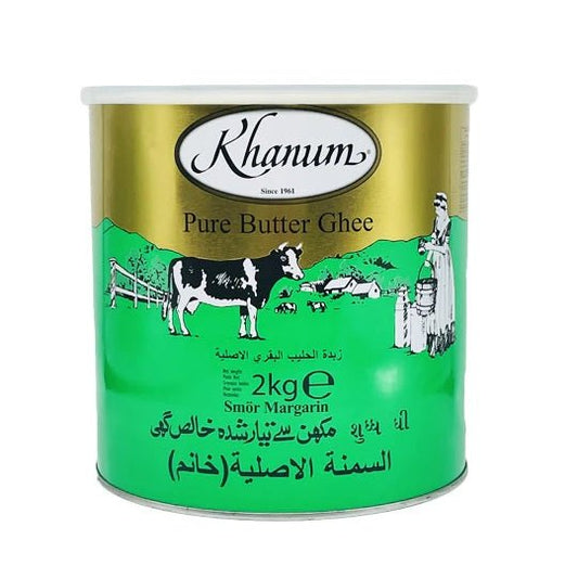 Khanum Pure Butter Ghee 2kg - Onlinemeatshop.com