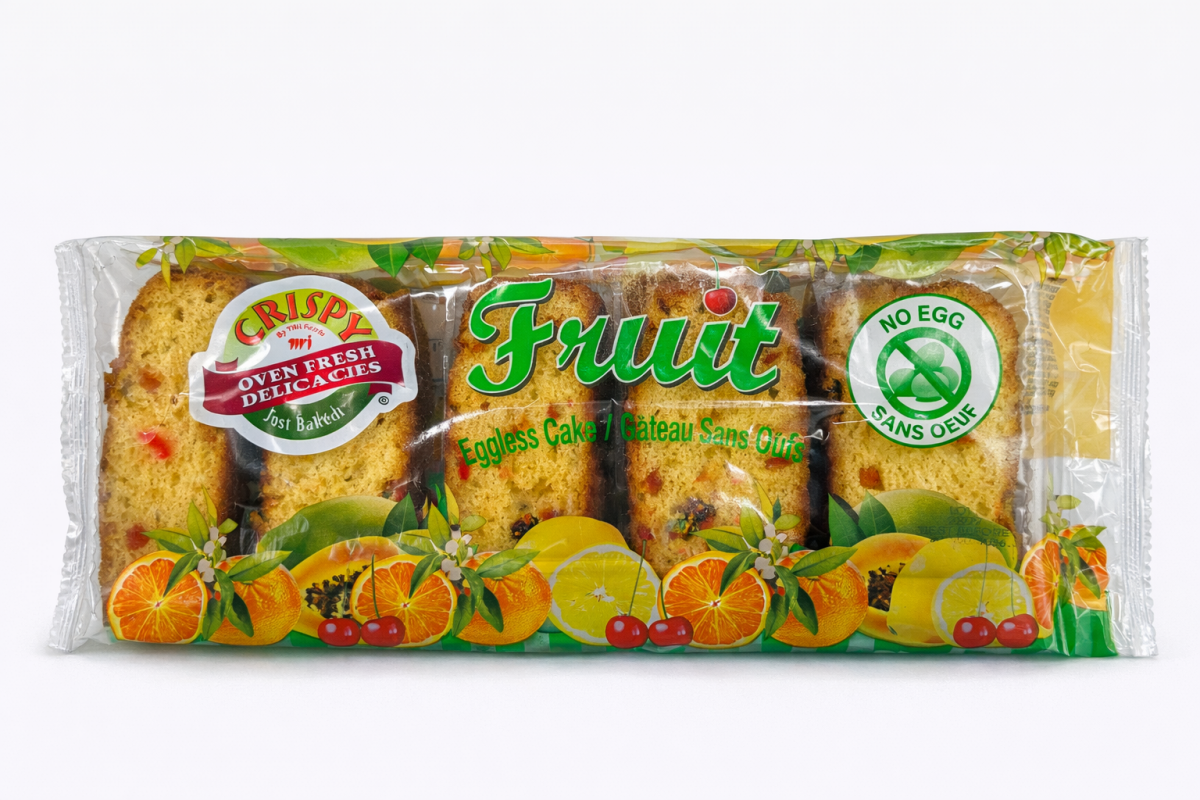 Crispy Fruit Eggless Cake Slices - Onlinemeatshop.com