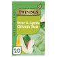 Twinings Pear & Apple Green Tea 20 Pack 40g - Onlinemeatshop.com