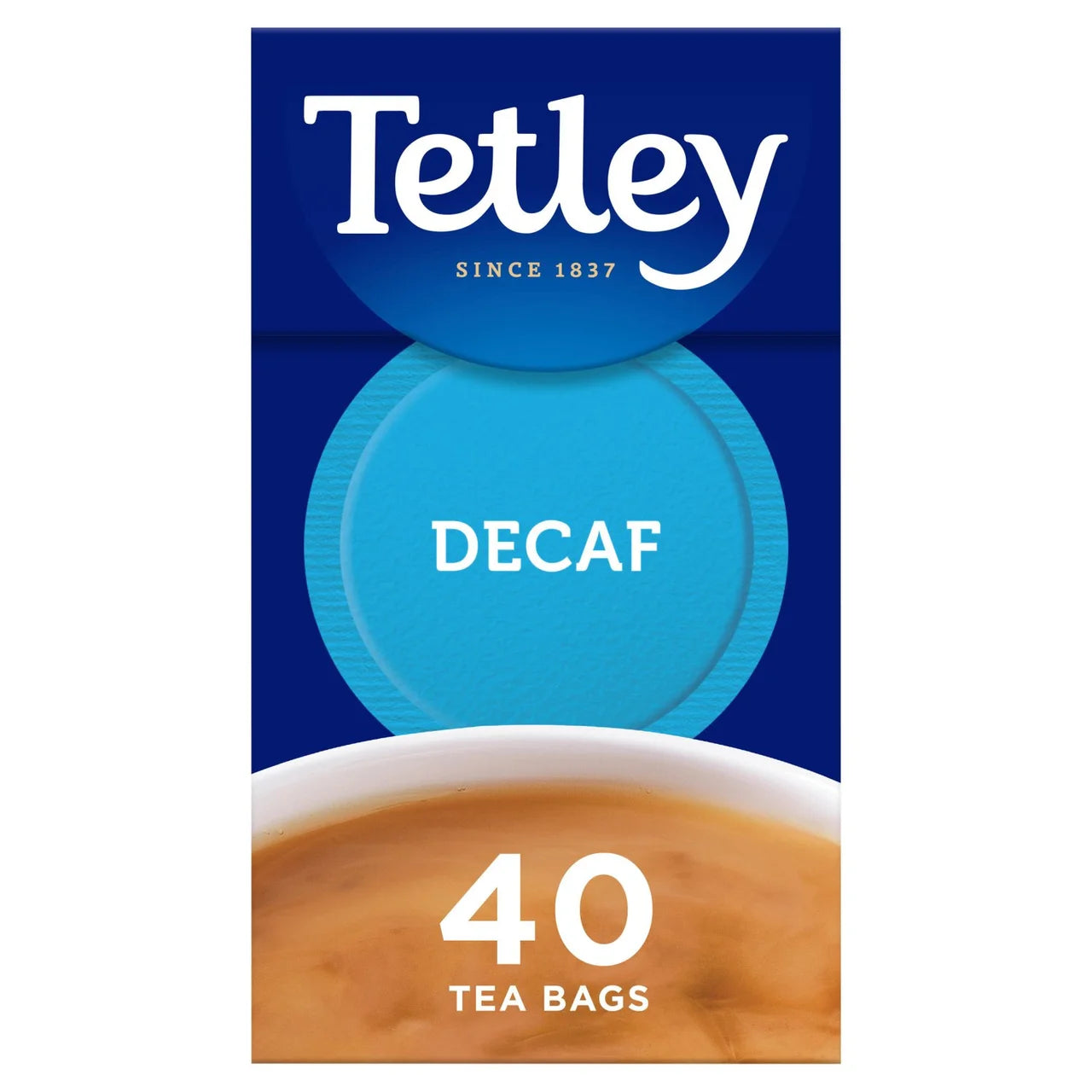 Tetley 40 Decaf Tea Bags 125g - Onlinemeatshop.com