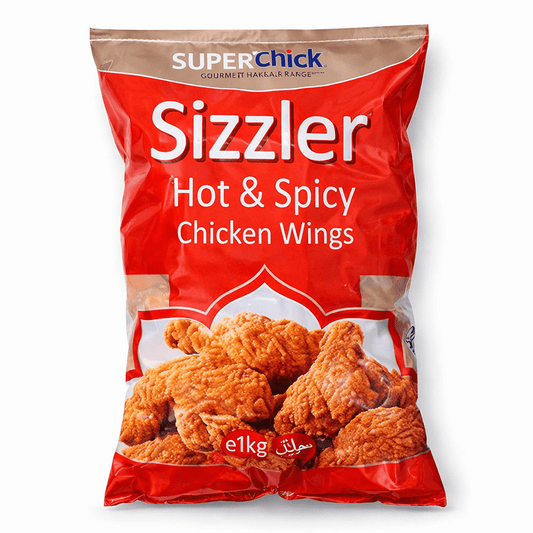 Superchicks Hot & Spicy Sizzler Wings 1kg - Onlinemeatshop.com