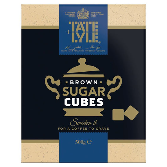 Tate & Lyle Fairtrade Cane Sugar Demerara Cubes 500g - Onlinemeatshop.com