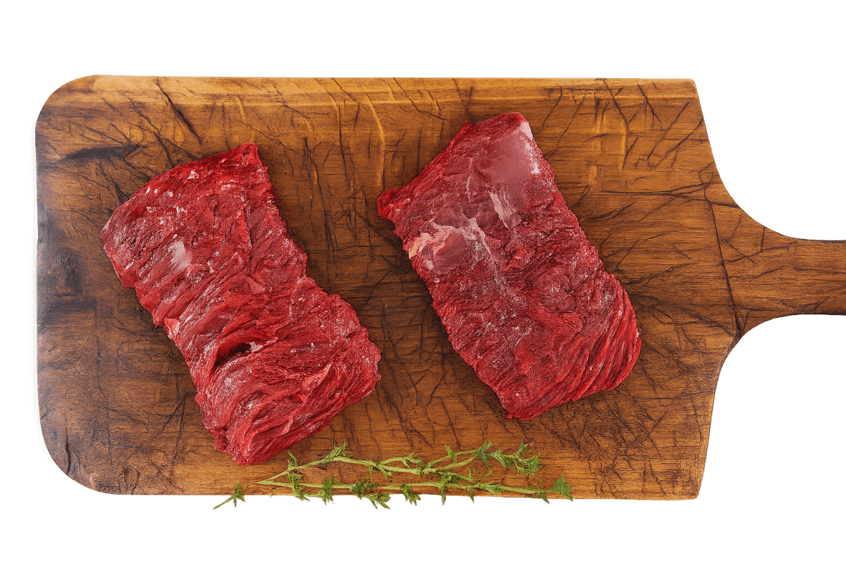 Fresh Halal Grass Fed British Beef Lean Bavette - Steak - (200 - 225G x 2) - Onlinemeatshop.com