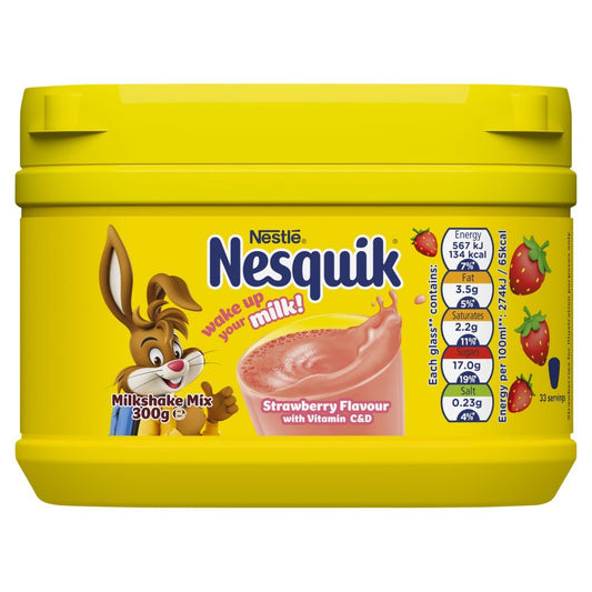Nesquik Strawberry MilkShake Powder 300g - Onlinemeatshop.com