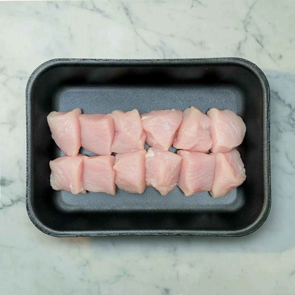 Fresh Halal British Diced Chicken Breast Boneless & Skinless - Onlinemeatshop.com