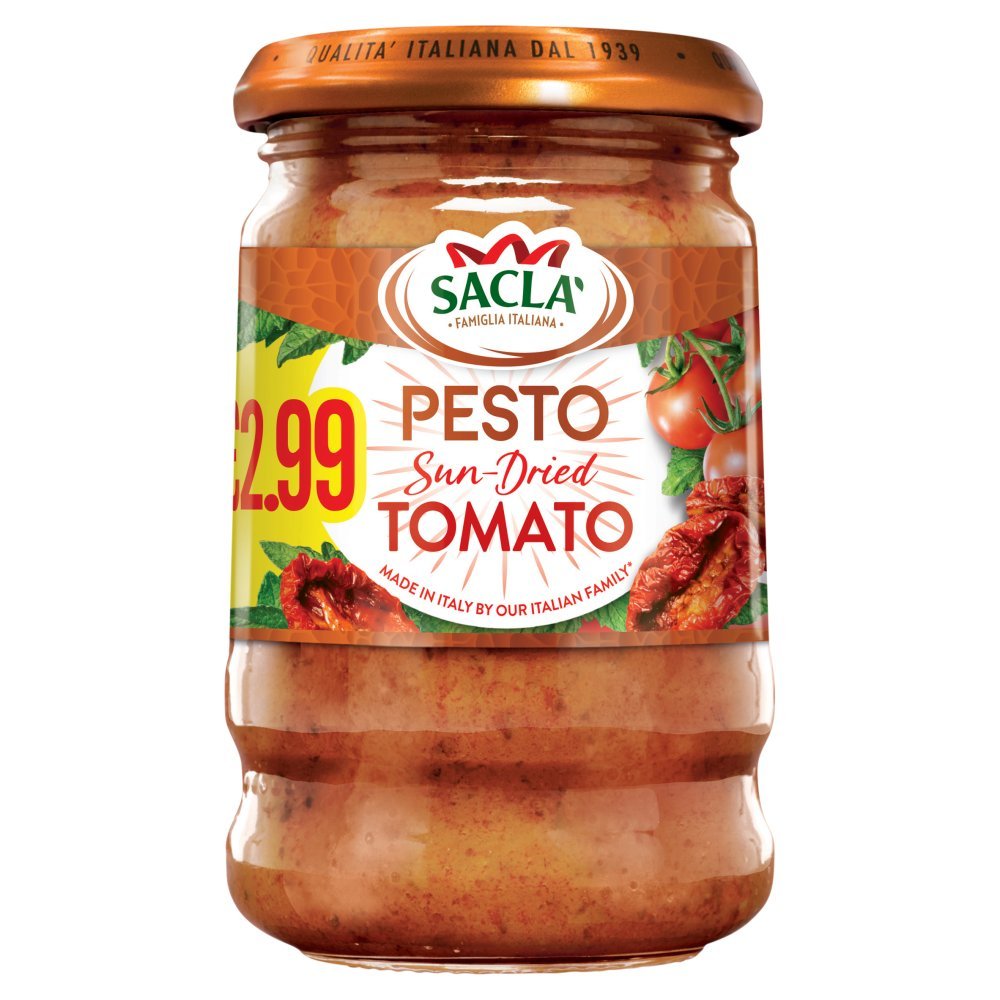 Sacla' Pesto Sun - Dried Tomato 190g - Onlinemeatshop.com