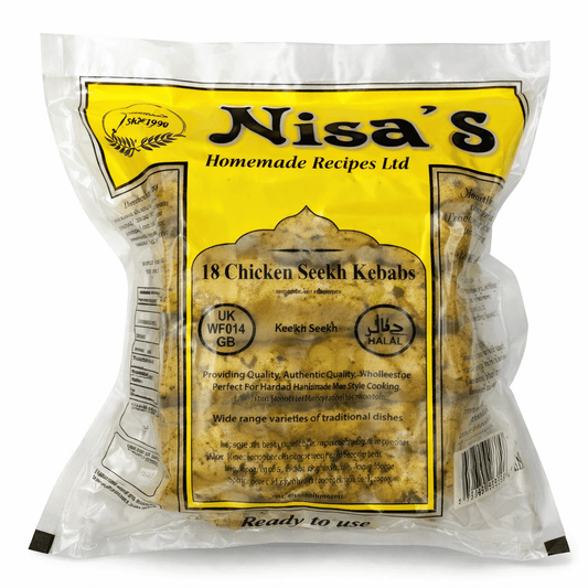 Nisas 18 Chicken Seekh Kebab - Onlinemeatshop.com