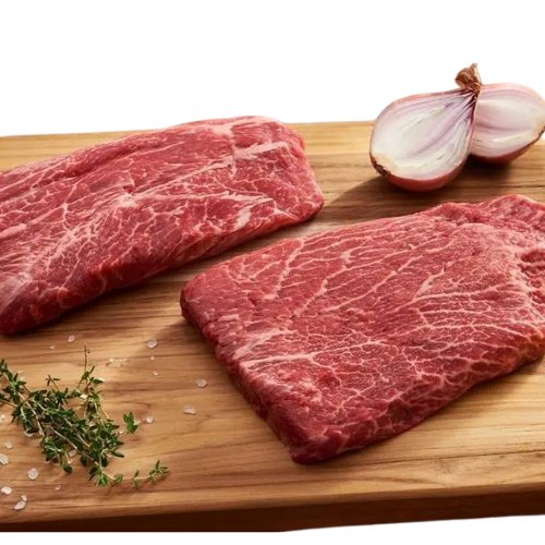 Fresh Halal Grass - Fed Beef Flat - Iron Steak 2x250g - Onlinemeatshop.com