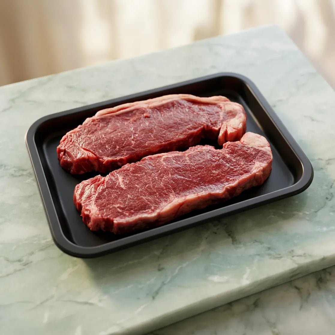 Fresh Halal British Angus Beef Sirloin Steak 2x250g - Premium, Grass Fed - Onlinemeatshop.com