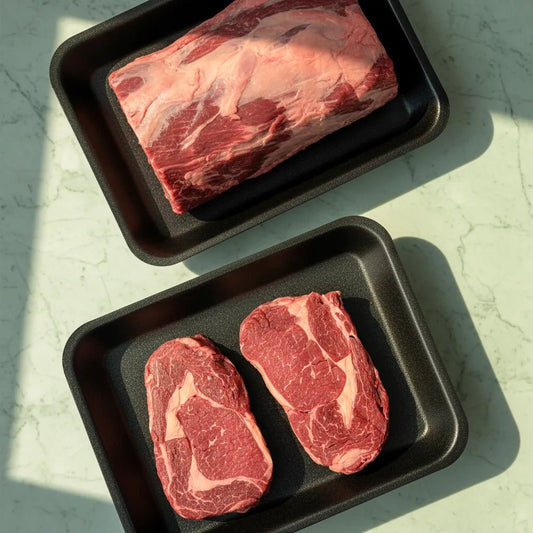 Fresh Halal Grass - Fed Beef Ribeye Steak 2x250g - Onlinemeatshop.com