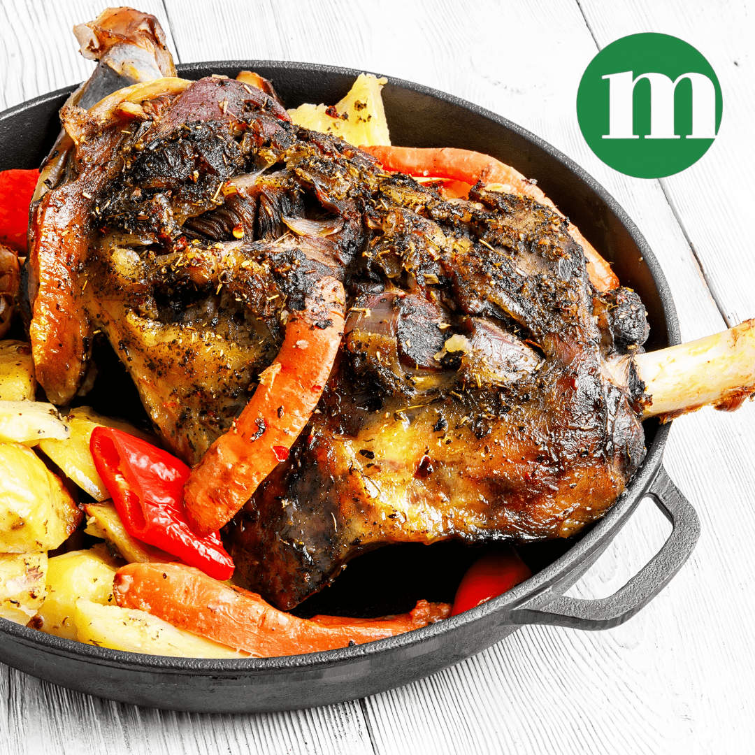 Tuscan Roasted lamb leg, Halal Baby Lamb Leg Chunk 1KG