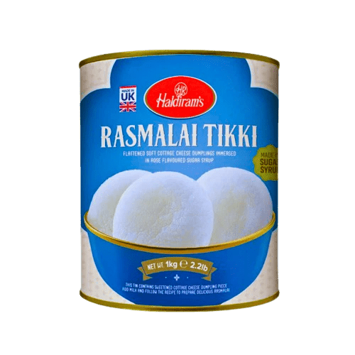 Haldiram's Rasmalai Tin 1KG - Onlinemeatshop.com