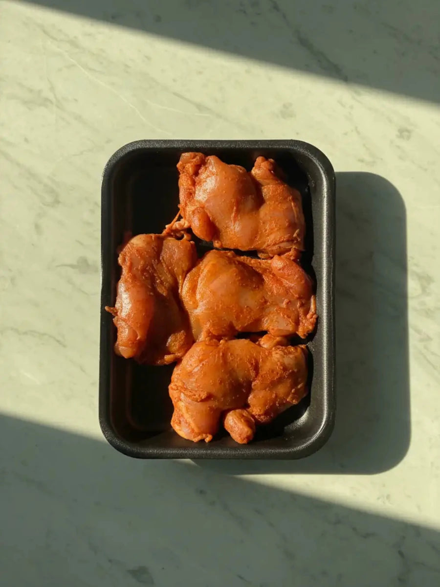 Fresh Halal British Marinated Thigh Steak - Red Tractor Approved - Onlinemeatshop.com