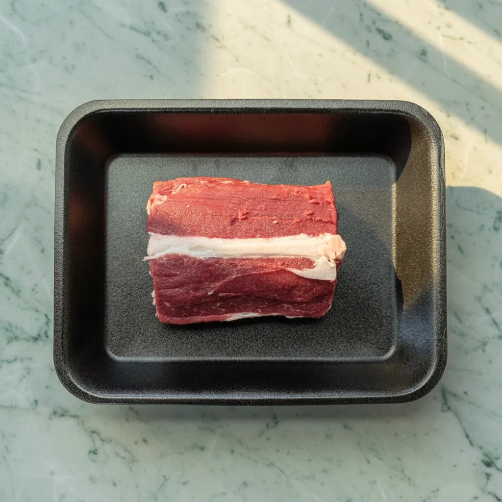 Fresh Halal British Bone - In Saddle of Lamb - 1KG - Onlinemeatshop.com