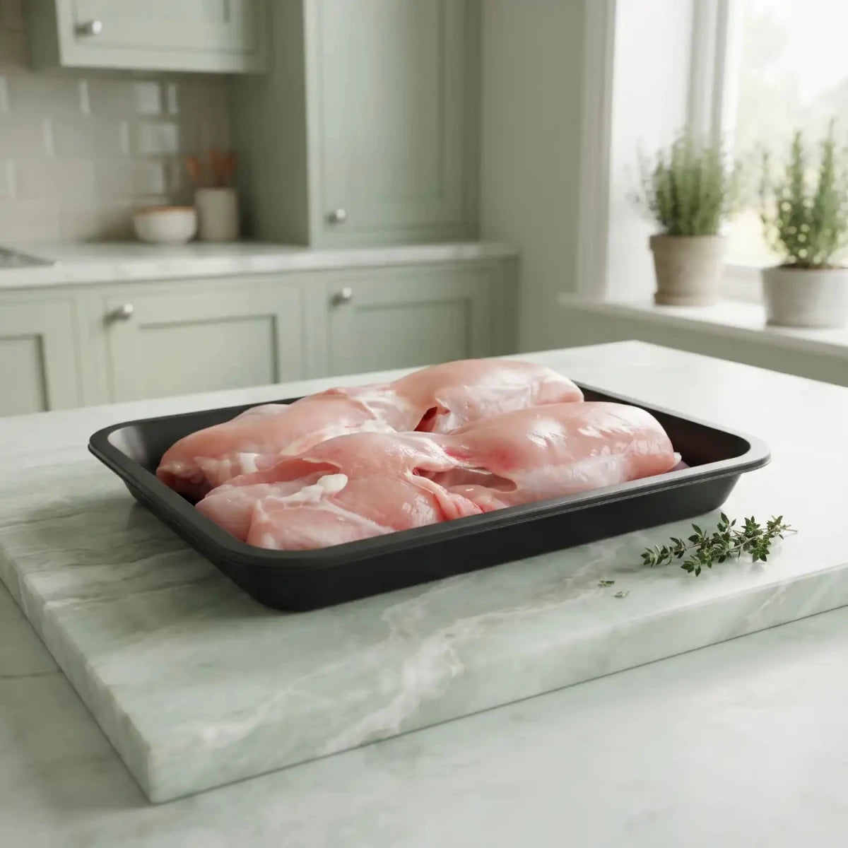 Fresh Halal British Boneless Leg Meat Skinless - Red Tractor Approved - Onlinemeatshop.com
