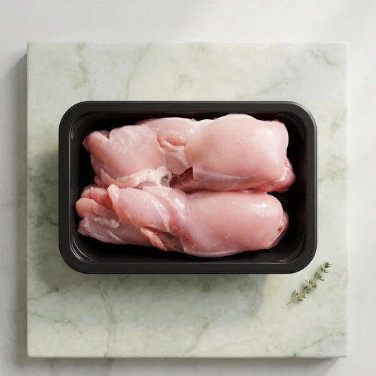 Fresh Halal British Boneless Leg Meat Skinless - Red Tractor Approved - Onlinemeatshop.com