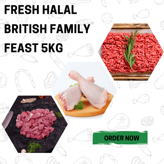 Fresh Halal British Family Feast 5kg - Onlinemeatshop.com