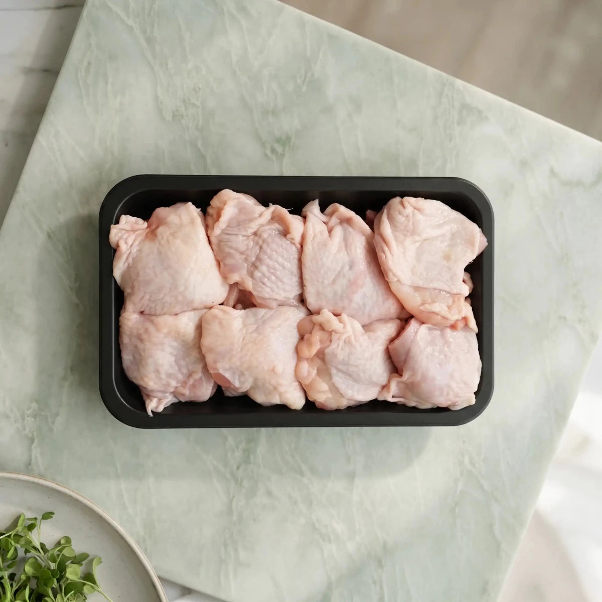 Fresh Halal British Boneless Leg Meat Skin-On - Red Tractor Approved - Onlinemeatshop.com