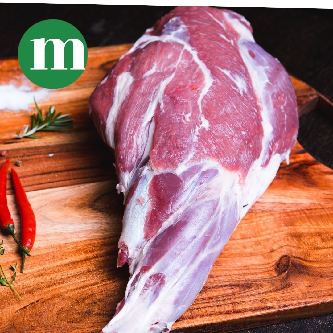 Fresh Halal British Bone-In Leg of Lamb, 1.5-1.8KG