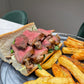 Beef Striploin Steak With Chips 